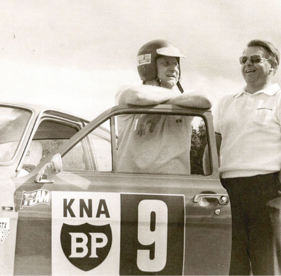 Rolv Wesenlund med KNA BP bil #9