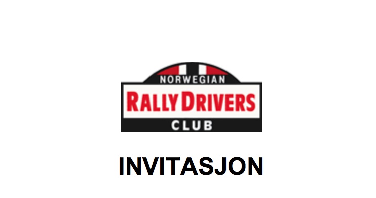 Norwegian Rally Drivers Club invitasjon