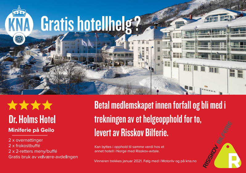 KNA Reklame, gratis hotellhelg på Geilo