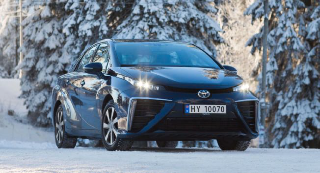 Toyota Mirai i Norsk natur
