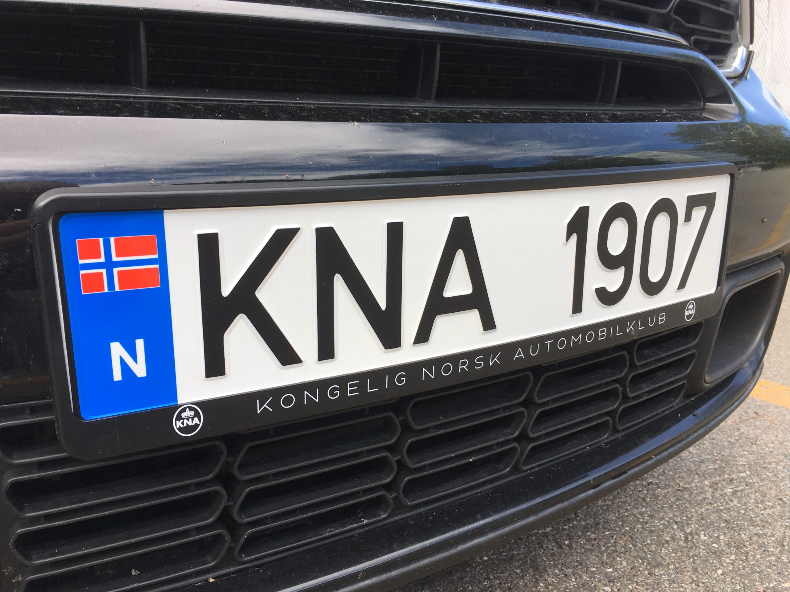 KNA Bilskilt KNA 1907