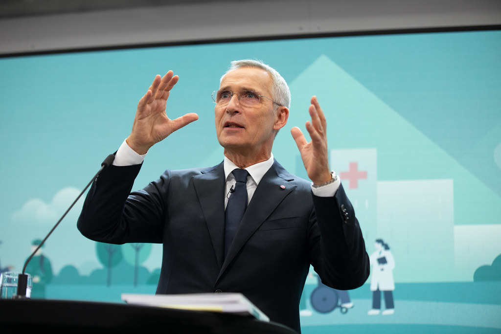 Jens Stoltenberg legger frem statsbudsjettet for 2027.